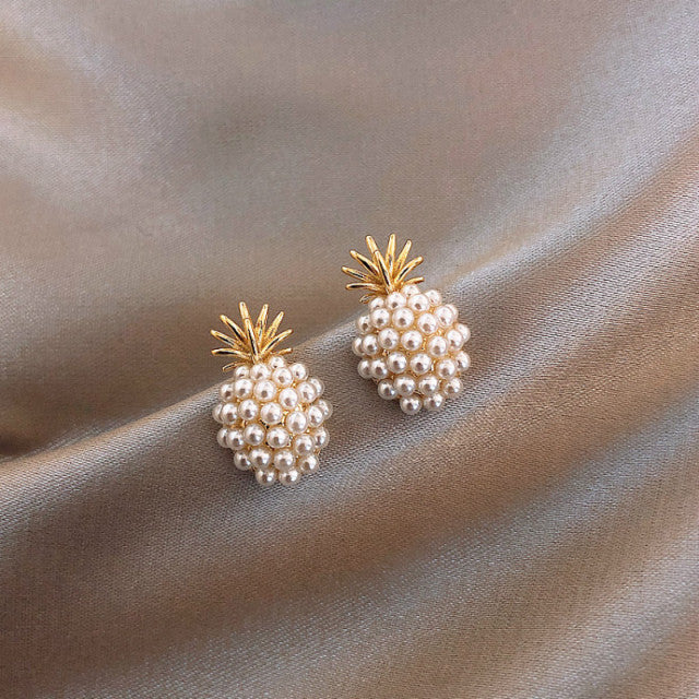 New Exquisite Honey Bee Pearl Earrings Fashion For Women