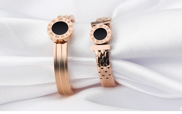 Fashion ROMAN numeral Ring Rose Gold (for Men)