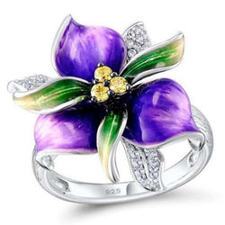 Sterling Silver Flower Wonderland Spring Collection Ring for women