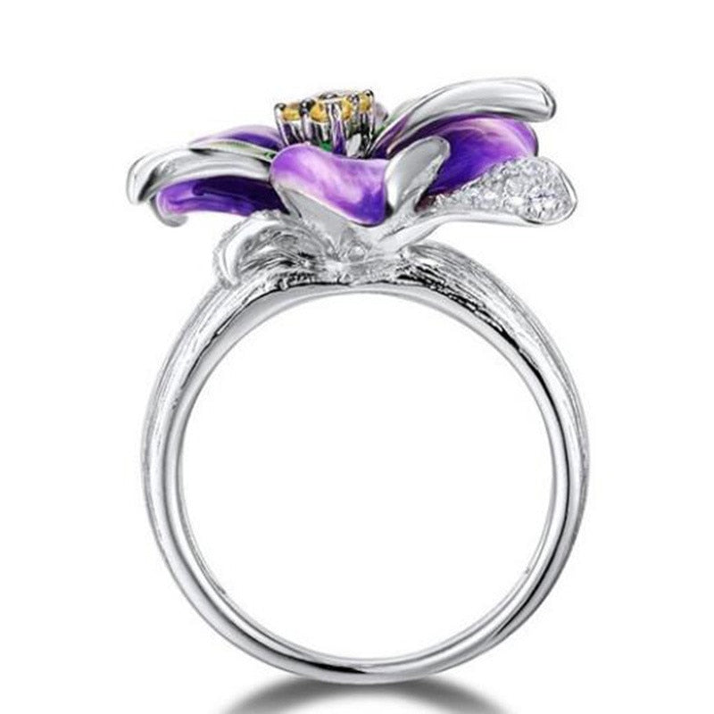 Sterling Silver Flower Wonderland Spring Collection Ring for women