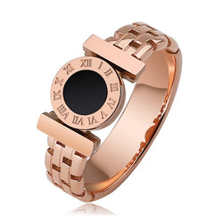 Fashion ROMAN numeral Ring Rose Gold (for Men)