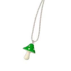 Fashion Color Mushroom Pearl Necklace Pendant for Women